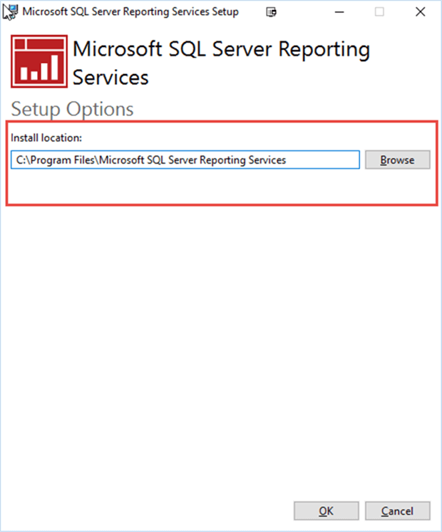 SSRS StandAlone Location - Description: Install location for SSRS sandalone.