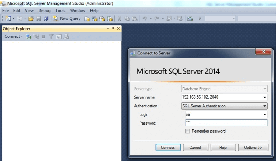 ssms connection